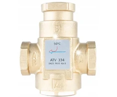Ventiliatorius Afriso Temperatūros vožtuvas Atv 334, Dn25, Rp1", kvs 9, 50°c ip543
