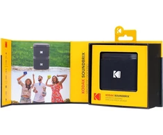 Kompiuterio kolonėlės Agfaphoto Kodak Soundbrix belaidis nešiojamas garsiakalbis, jungia iki 100 garsiakalbių - magnetinė dokas ir galingas 5w garsas - 3 valandų baterijos veikimo laikas - juodas