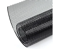 Aggauto universalios 120 x 40 cm juodos lenktyninės grotelės, aliuminio lydinio išplėtimo grotelės, lenktyninės grotelės, buferis, korio skylė 6 x 1 mm