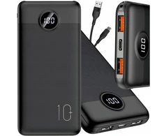 Agiler Galingas greitas kelioninis powerbank 10000 mah 20w pd qc 2x usb usb-c power bank