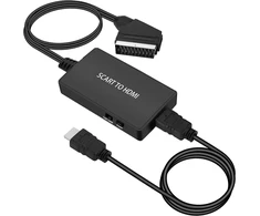 Aifhdauf Scart į Hdmi konverteris, Scart į Hdmi adapteris Hd 720p/1080p jungiklis vaizdo garso konverterio adapteris, skirtas Hdtv monitoriui projektoriui XBOX Ps3 Vhs Stb Sky Blu-ray Dvd grotuvui