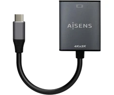 Aisens A109-0685 aliuminio Usb-c į Hdmi konverteris 4k @30hz, Usb-c/m-hdmi/h, pilkas, 15 cm