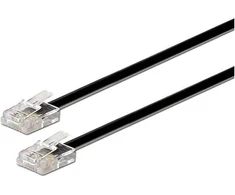Aisens A143 – 0319 – telefono kabelis (6p4 °c, M-m, 2 m) juodas