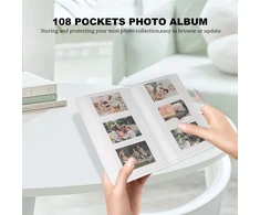 Objektyvas Aisnyho momentinių nuotraukų priedų rinkinys, skirtas Instax Mini Liplay 12 11 9 8+ 8 evo 99 Se 40 90 70 50s 26 25 7s fotoaparatams + albumas / nuotraukų lipdukai / mini rėmelis / spalvingi segtukai, rožinė - žydinti rožinė