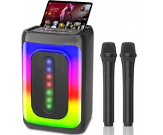 Akai Ankuka karaoke bluetooth kolonėlė Led mikrofonai suaugusiems ir vaikams
