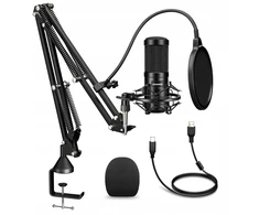 Akai Aokeo Usb Podcast'ų rinkinys mikrofonas, skirtas Youtube