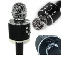 Akai Skleplolki Karaoke mikrofonas dainavimui Bluetooth belaidis garsiakalbis Ws858 juodas