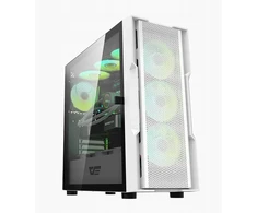 Akasa Kompiuterio korpusas Darkflash Dk431 baltas Midi tower 4 Argb ventiliatoriai