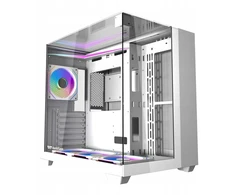 Akasa Kompiuterio korpusas Darkflash Th285 baltas Cube case 4 Argb ventiliatoriai