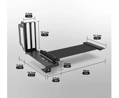 Akasa Riser Juodas Pro, vertikalus Gpu laikiklis, Pcie 3.0 Riser kabelis, Emi ekranavimas, 200 mm, Ak-cbpe02-20b