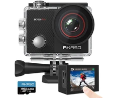 Akaso ek7000 pro veiksmo kamera 4k30fps 20mp su 64gb microsdxc atminties kortele
