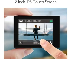 Akaso ek7000 pro veiksmo kamera 4k30fps 20mp su 64gb microsdxc atminties kortele