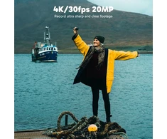 Akaso veiksmo kamera 4k30fps 20mp su plūduriuojančia rankena ir krepšiu wifi 40m povandeninė kamera atspari vandeniui ultra hd jutiklinis ekranas reguliuojamas plataus kampo ice veiksmo kamera su 2.4g nuotolinio valdymo pulteliu