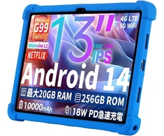 Aknici silikoninis dėklas, skirtas teclast t65 max android 14 planšetiniam kompiuteriui 13 colių [2024] su integruotu stovu, minkštas apsauginis dėklas teclast t65 max planšetiniam kompiuteriui 13 colių, raudonas