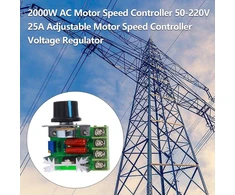 Akozon greičio reguliatorius ac variklio įtampos reguliatorius 2000 w 50-220 v 25 a modulio mazgas reguliuojamas variklio greičio reguliatorius led dimeris