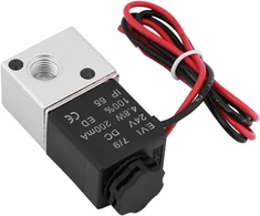 Akozon solenoidinis oro vožtuvas, 3v1-06 Dc 12v/24v 3 krypčių 2 padėčių 1/8" Bsp normaliai uždarytas pneumatinis solenoidinis oro vožtuvas (dydis: Dc24v)