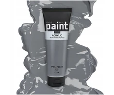 Akriliniai dažai 120ml profesionalūs meniniai Feelmypaint 12 Pilka