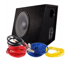 Aktyvus žemų dažnių garsiakalbis su dėže subwoofer 400w ir laidais