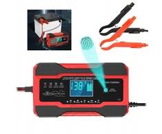 Akumuliatoriaus įkroviklis su lcd ekranu 12v 24v 10a akumuliatoriaus remonto funkcija