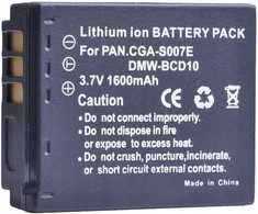 Akumuliatorius Baterija cga-s007e panasonic cgr-s007e dmw-bcd10e tz50 1600mah