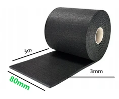 Akustinė juosta po balkiais guma 3000x80x3mm