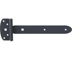 Alberts 310653 kryžminis vyris | Ovado | su kniedytu kaiščiu | grafito pilkos spalvos dengtas plastiku | juosta 242 x 34 mm | vyris 90 x 45 mm