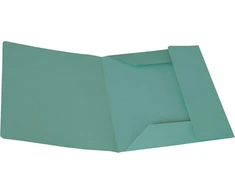 Alevar aplankas su 3 atvartais, manilinio kartono, 150 g, 100 % perdirbto popieriaus, formatas 25 x 33 cm, žalias, 50 vnt.