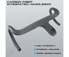 Alfa Pasca anglies pluošto plento dviračio vairas su iškyša Aerobar Carbon 28.6 dviračio vairas Carbon 400 x 110 mm