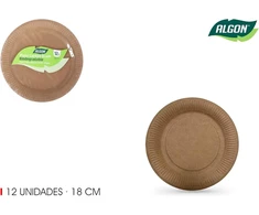 Algon 12 x 18cm vienkartinės lėkštės - tvirtos ir - idealiai tinka vakarėliams, renginiams ir susibūrimams