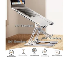 Aliumininis ergonomiškas nešiojamojo kompiuterio stovas, nešiojamojo kompiuterio stovas, reguliuojamo aukščio, tvirtas aliumininis, ventiliuojamas ergonomiškas nešiojamojo kompiuterio stovas su reguliuojamu aukščiu, skirtas stalui, sulankstomas monitoriau