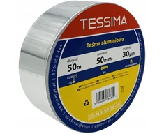 Aliuminio montavimo juosta Tessima 50m/50mm/30µm akriliniai klijai + popierius