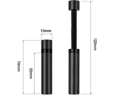 Aliuminio vaizdo plokštės laikiklis, reguliuojamas L (74-120 mm)
