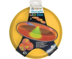 Alldoro 63019 sky light disc, mėtymo diskas, skersmuo apie 27 cm, frisbee diskas su 3 led, skirtas paplūdimiui, sodui ir laukui, mėtymo žaidimas vaikams nuo 4 metų ir suaugusiems, oranžinis