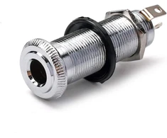 Alnicov 1/4" Chromo Mono Lizdas Elektrinei Gitarai