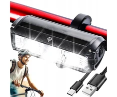 Alogy Dviračio priekinis led žibintas, galingas, usb, ryškus