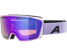 Alpina Nendaz Q-lite veidrodinės slidinėjimo akiniai, skirti kontrastui pagerinti, Otg, su 100% Uv apsauga, skirti suaugusiems, balti-alyviniai matiniai