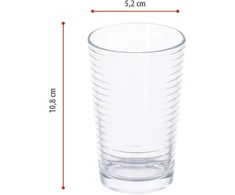 Alpina stiklinės vandeniui, 6 vnt., 220 ml