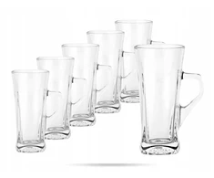 Altom Design Aukšta stiklinė Geo 330ml Latte kavai