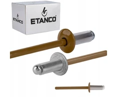 Aluminio ištraukiamos kniedės 4 x 10 mm Ral 8003 500 vnt. Etanco