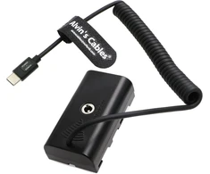 Alvin's Cables Usb-c Type-c Pd į Np-f550 fiktyvią bateriją spiralinis maitinimo kabelis, skirtas Sony Np-f550| F770| F570| F970 Atomos Ninja V| Shinobi | Shogun 7 monitoriui