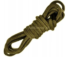 Alyvuogių khaki batų raišteliai 120 cm stori apvalūs 5 mm medvilniniai G9-22