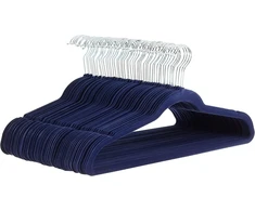 Amazon Basics Pakabos Kostiumams, Mėlynos/sidabrinės, 50 vnt.