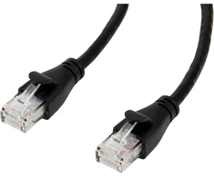 Amazon Basics Rj45 Cat6 Ethernet tinklo kabelis, 5 vnt., 1000 Mbps, juodas