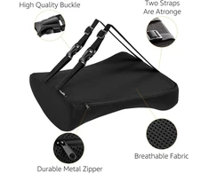 Amazon Basics stačiakampė atminties putų nugaros atrama, juoda, 32,9 cm x 32 cm x 10 cm
