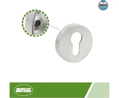 Amig cilindro rozetė, 65x31mm, nerūdijantis plienas, matinė sidabrinė