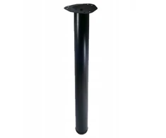 Amix baldų koja G6, cilindrinė, H=710 mm, fi60 mm, plienas, juoda