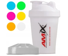 Gertuvė Amix Mini Shaker 400ml su sieteliu, baltas