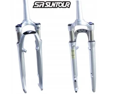 Amortizatorius 28"/700c Disc/v-brake Tapered su Blokavimu Sr Suntour Ncx Hlo Silv