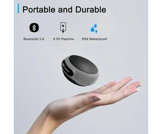 Kompiuterio kolonėlės Ancwear nešiojama bluetooth kolonėlė su 17 garso režimų, įmontuotu mikrofonu, prisegamu dizainu, atspari vandeniui, idealiai tinka lauke, žygiams ir važinėjimui dviračiu