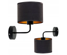 Aneta Lighting Sieninis šviestuvas su gaubtu Led E27 veliūrinis